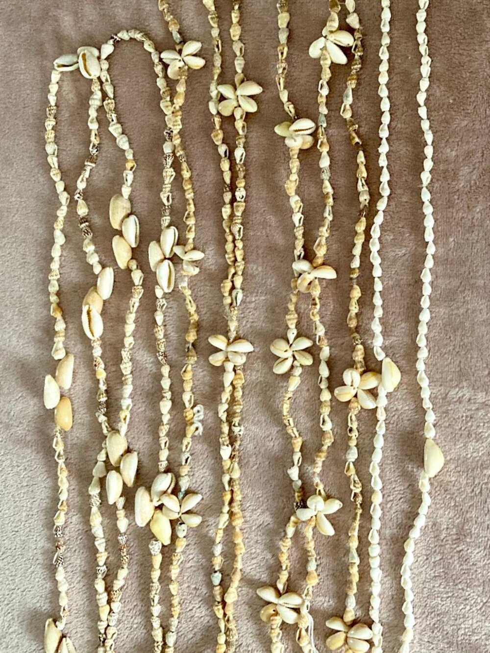 6 PUKA SHELL BEAD NECKLACES DIRECT FROM HAWAII IN THE 1990'S-FROM MAUI